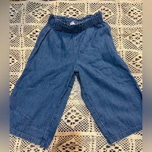 Old Navy Kids Blue Wide-Leg Elastic Waist Denim Pants 3t